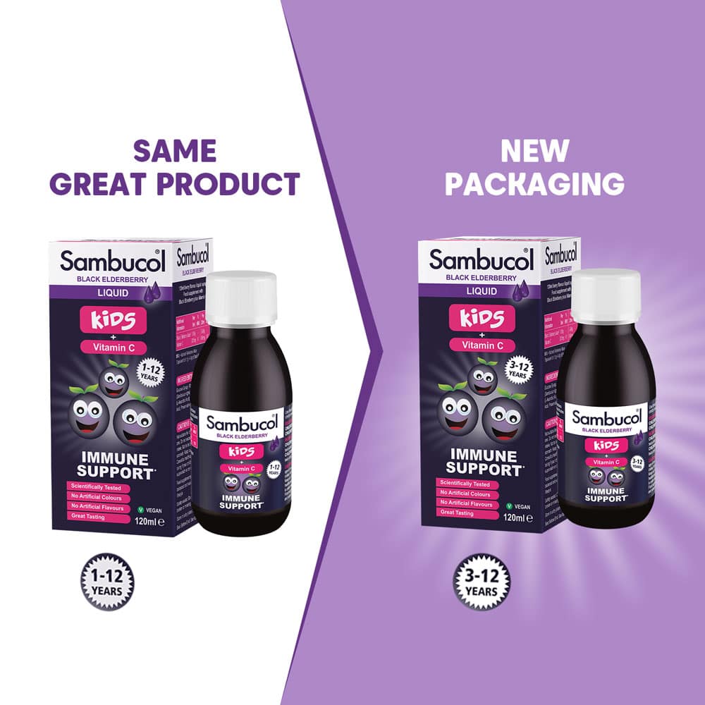 Siro cung cấp Vitamin C cho bé SAMBUCOL Black Elderberry Liquid 120ml 3 Siro cung cấp Vitamin C cho bé SAMBUCOL Black Elderberry Liquid 120ml - Ảnh 3