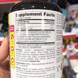 Viên uống nghệ Member's Mark Turmeric Curcumin Complex 500mg 250 viên 13 vien uong nghe members mark turmeric curcumin complex 500mg 250vien 2729