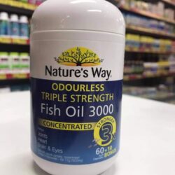 Dầu cá Nature's Way ODourless Triple Strength Concentrated Fish Oil 3000 60 viên 5 Dau ca Natures Way ODourless Triple Strength Concentrated Fish Oil 3000 60 vien 1