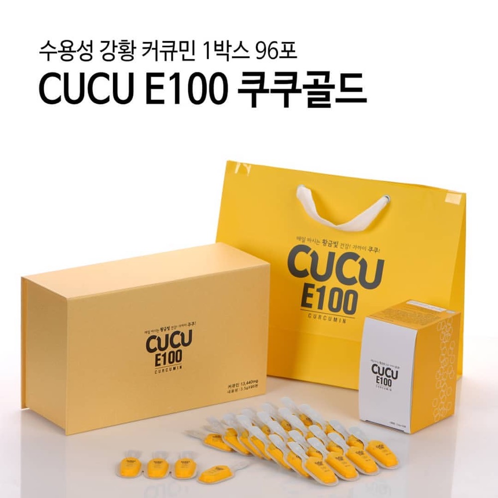 Tinh nghệ CUCU E100 Nano Curcumin Hàn Quốc 12 vĩ x8 ống