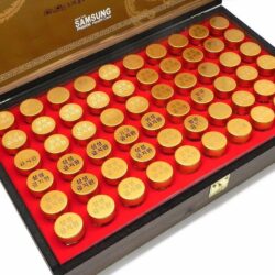 An cung ngưu hoàng Samsung Pharm Gum Jee Hwan 3.75g x60 viên 5 an cung bo nao samsung gum jee hwan han quoc hop go 37 5g x 60 vien 1