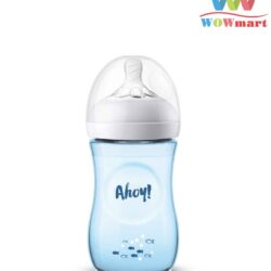 Bình sữa màu xanh Philips Avent Natural Baby Bottle Deco Blue 260ml 7 binh sua mau xanh philips avent natural baby bottle deco blue 226ml 2