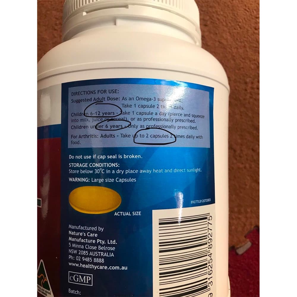 Dầu cá Healthy Care Odourless Fish Oil 2000mg 400 viên 22 Dầu cá Healthy Care Odourless Fish Oil 2000mg 400 viên