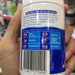 Kẹo dẻo Kids Smart Omega 3 Fish Oil High DHA Fruity 50 viên 6 keo deo kids smart omega 3 fish oil high dha 50 fruity chewable capsules 2348