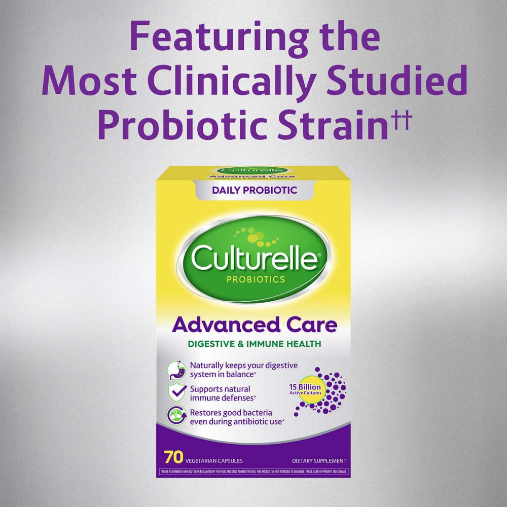 Men vi sinh Culturelle Probiotics Advanced Care 70 Vegetarian Capsules