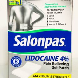 Miếng dán Salonpas LIDOCAINE 4% Gel-Patch 15 miếng 9 mieng dan salonpas lidocaine giam dau 4 gel patch15 mieng ka