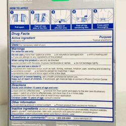 Miếng dán Salonpas LIDOCAINE 4% Gel-Patch 15 miếng 12 mieng dan salonpas lidocaine giam dau 4 gel patch15 mieng kd