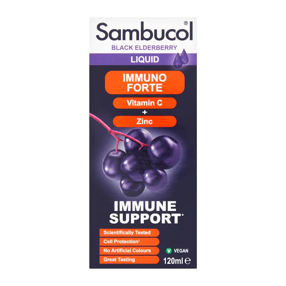 Siro Sambucol tăng đề kháng cho trẻ trên 3 tuổi Sambucol Immuno Forte 120ml 2 Siro Sambucol tăng đề kháng cho trẻ trên 3 tuổi Sambucol Immuno Forte 120ml - Ảnh 2