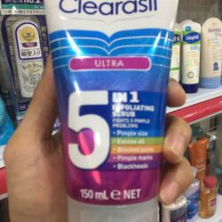 Sữa rửa mặt tẩy tế bào chết Clearasil Ultra 5 in 1 Exfoliating Scurb Pimple size 150ml 5 sua rua mat tay te bao chet clearasil ultra 5 in 1 exfoliating scurb 150ml 2365
