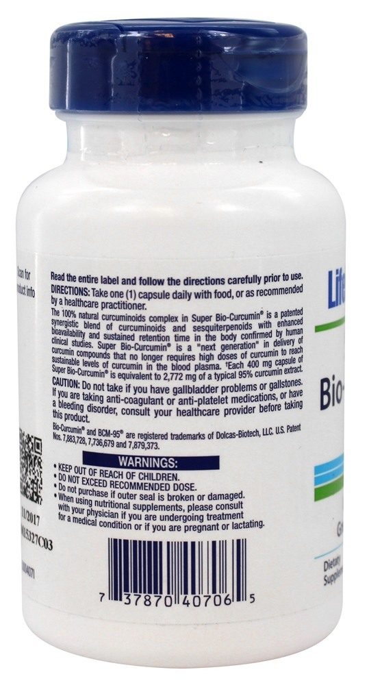 Viên chiết xuất nghệ Life Extension Super Bio-Curcumin 400 mg 60 viên