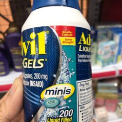Viên giảm đau hạ sốt Advil Liqui-Gels Minis 200mg 200 Mini Liquid Capsules 6 vien uong giam dau mini advil liqui gels ibuprofen 200 mg 200 vien
