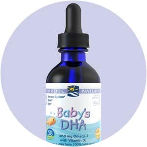 DHA + Vitamin cho bé Nordic Naturals, Baby's DHA, với vitamin D3 60ml