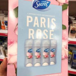 Lăn khử mùi sáp Secret Paris Rose Invisible Solid 73g 8 Lan nu Secret Rose Invisible Solid Hop 5 ong 73g 4687