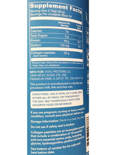 Collagen thủy phân Vital Proteins Collagen Peptides Unflavored 405g 7 bot collagen vital proteins collagen peptides unflavored 680g 190125 ka