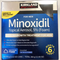 bot giup moc toc kirkland signature hair regrowth treatment minoxidil foam hop 60g x6 ong 71223 ka