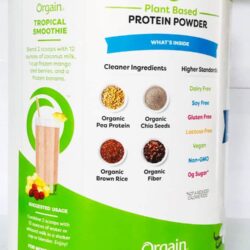 bot protein huu co orgain organic protein 1242g huong vani knwb