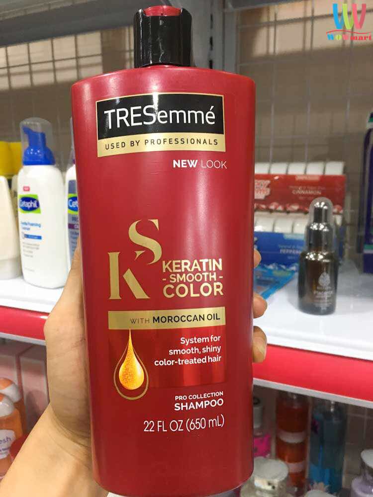 Dầu gội TRESemme Keratin Smooth Color Smooth Maroccan Oil 650ml – Wowmart  VN | 100% hàng ngoại nhập
