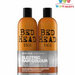 Dầu gội xả TiGi BED HEAD tạo độ bóng Electric Hair Colour - Colour Goddess 750ml x2