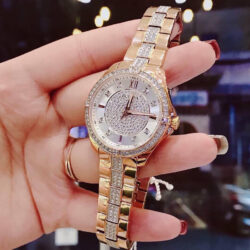 dong ho nu bulova crystals womens 98l229 quartz rose gold tone bracelet3