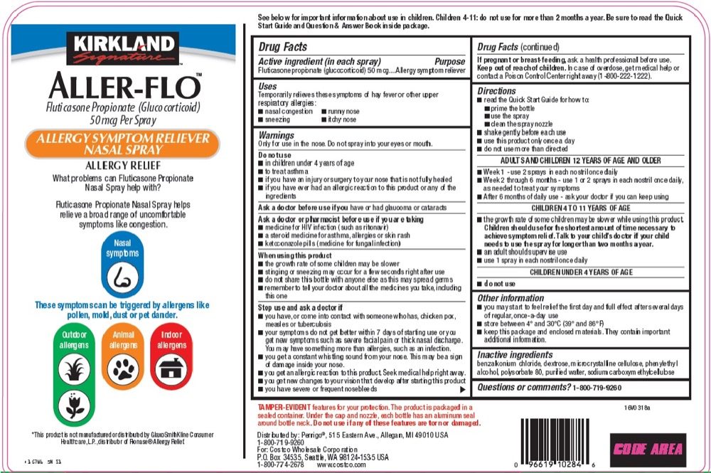 Hỗ trợ giảm triệu chứng viêm xoang dị ứng dạng xịt Kirkland Signature Aller-Flo 5 bìnhx79ml