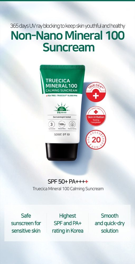 Kem chống nắng Some By Mi Truecica Mineral 100 Calming Suncream SPF50+/PA+++