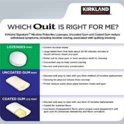 Kẹo dòn cai thuốc lá Kirkland Signature Quit 2 Lozenge Mint 27 viên (Ống lẻ) 5 keo cai thuoc la kirkland signature quit 2 gum 190 vien x 2 hop 3