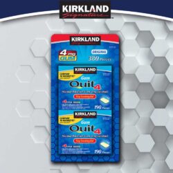 Kẹo cai thuốc lá Kirkland Signature Quit 4 Gum Original 190 viên x2 hộp 9 keo cai thuoc la kirkland signature quit 4 gum 190 vienx2 hop 1