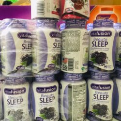 Kẹo dẻo hỗ trợ giấc ngủ ngon Vitafusion Beauty Sleep vị mâm xôi 90 viên 4 keo deo ho tro giac ngu ngon vitafusion beauty sleep vi qua nam xoi 90 vien 1