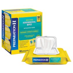 Khăn lau trĩ Preparation H Medicated Wipes 60 miếng x3 gói 5 khan lau dieu tri tri preparation h medicated wipes 180 mieng 1