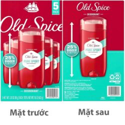 Lăn khử mùi nam Old Spice Pure Sport Deodorant 85gx 5 6 lan khu mui old spice pure sport cho nam gioi 85gx 5 010425 kb