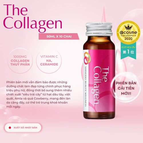 nuoc uong bo sung collagen shiseido the collagen hop 10 lo x50ml 070225 ke