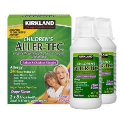Siro chống dị ứng trong vòng 24h Kirkland Signature Children's Aller-Tec (2 tuổi trở lên) 2 x240ml 7 siro chong di ung trong vong 24h kirkland signature childrens aller tec 2 tuoi tro len 2 x 240ml kb