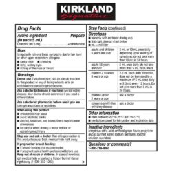 Siro chống dị ứng trong vòng 24h Kirkland Signature Children's Aller-Tec (2 tuổi trở lên) 2 x240ml 8 siro chong di ung trong vong 24h kirkland signature childrens aller tec 2 tuoi tro len 2 x 240ml kc