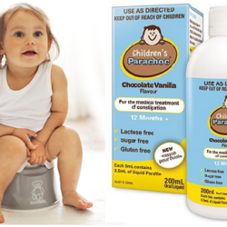 Siro giảm táo bón Children's Parachoc Chocolate Vanilla Flavour 200ml 7 siro tri tao bon childrens parachoc chocolate vanilla flavour 200ml