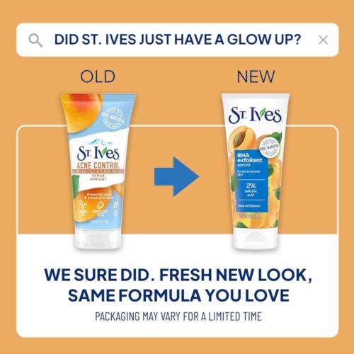 Sữa rửa mặt ngăn ngừa mụn St.Ives BHA Exfoliant Apricot 170g 8 sua rua mat ngan ngua mun st ives acne control apricot scrub 170g 030725 ke