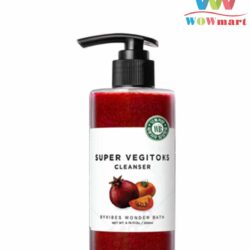 Sữa rửa mặt thải độc rau củ Super Vegitoks Cleanser 300ml màu đỏ