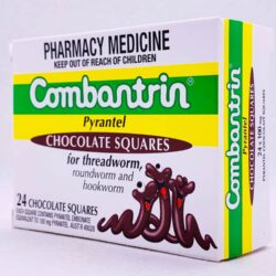 Tẩy giun vị socola Combantrin Chocolate Squares 24 viên 12 thuoc tay giun vi socola combantrin chocolate squares 24 vien knc
