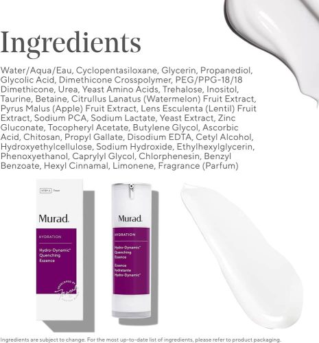 Tinh chất cấp ẩm da Murad Hydration Hydro-Dynamic Quenching Essence 30ml 24 tinh chat duong da murad age reform hydro dynamic quenching essence 30ml 080824 km