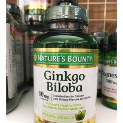 vien uong bo nao natures bounty ginkgo biloba 60mg 200 capsules knwar