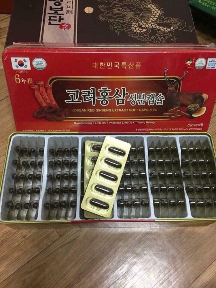 Viên uống đạm sâm nhung hưu 6 năm tuổi 830mgx120 viên