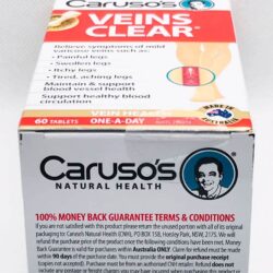 Viên uống giảm suy giãn tĩnh mạch Caruso’s Veins Clear 60 viên 12 vien uong dieu tri suy gian tinh mach carusos veins clear 60 vien kna