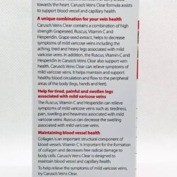 Viên uống giảm suy giãn tĩnh mạch Caruso’s Veins Clear 60 viên 9 vien uong dieu tri suy gian tinh mach carusos veins clear 60 vien knb