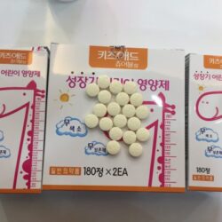 Viên nhai Canxi hươu cao cổ Hàn Quốc hỗ trợ tăng chiều cao cho bé 3Y+ 360 viên (180 viên x2 hủ) 5 vien uong dinh duong tang truong chieu cao 2x180 vien3