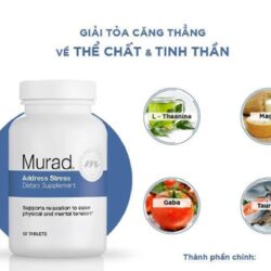 Viên uống giảm căng thẳng Murad Address Stress Dietary Supplement 60 viên 10 vien uong giam cang thang murad address stress dietary supplement 60 vien 4