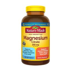 Viên uống bổ sung Magiê Nature Made Magnesium Citrate 250mg 180 Softgels