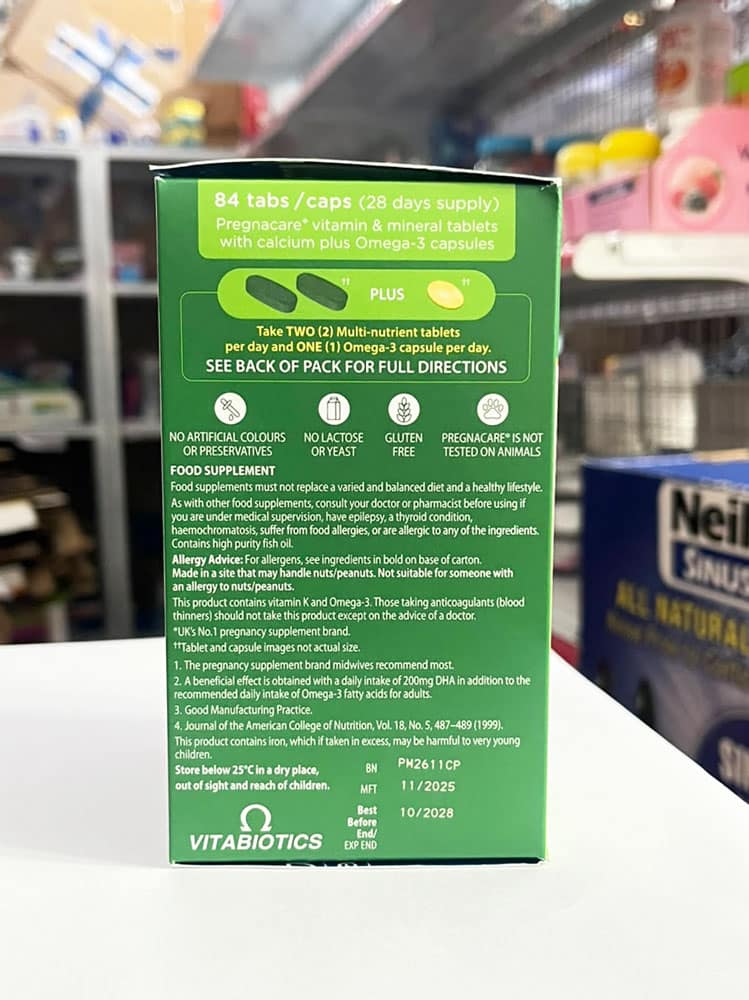 Vitamin cho bà bầu của Anh Vitabiotics Pregnacare Max 84 viên - Ảnh 4