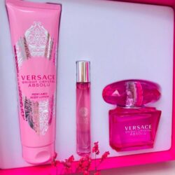 Versace Bright Crystal Absolu EDP Gift Set 3 ( nước hoa 90ml / lotion 150ml / chai xịt 10ml ) 9 Set Versace Bright Crystal Absolu EDP 3