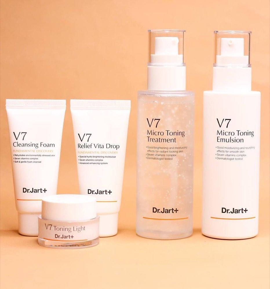 Set 5 dưỡng da Dr.Jart+ V7 Micro Toning Skin Care
