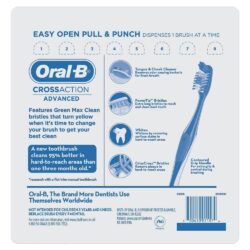 Bàn chải đánh răng Oral-B Cross Action Advanced Vĩ 8 cây (Soft) 7 ban chai danh rang oral b cross action advanced vi 8 cay soft knwb
