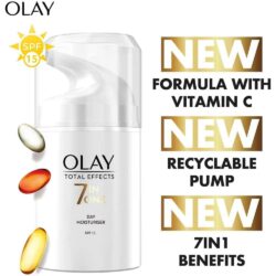 Kem dưỡng ẩm chống lão hóa ban ngày Olay Total Effects 7 in One Day Moisturizer SPF15 50ml 10 kem duong da olay total effects 7 in one day cream normal with spf15 50g 111223 kd